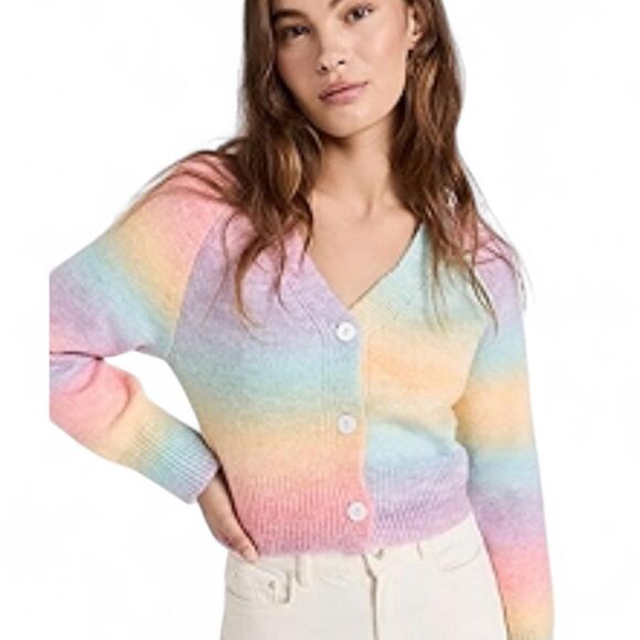 English Factory rainbow cropped cardigan size small - Picture 7 of 7